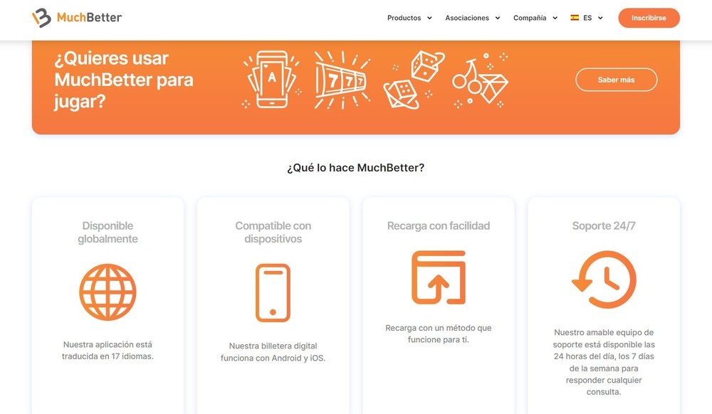 Información sobre MuchBetter en la web oficial