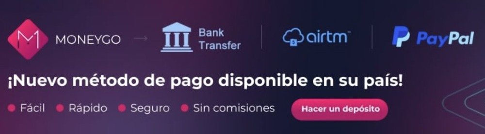 Métodos de pago aceptados por el casino 1xbet